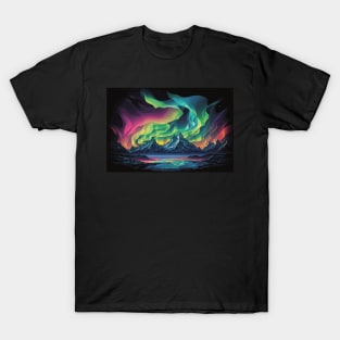 northern lights - aurora borealis T-Shirt